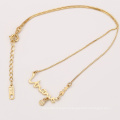 41968 Xuping fashion gold kids jewelry simple design name necklace for baby